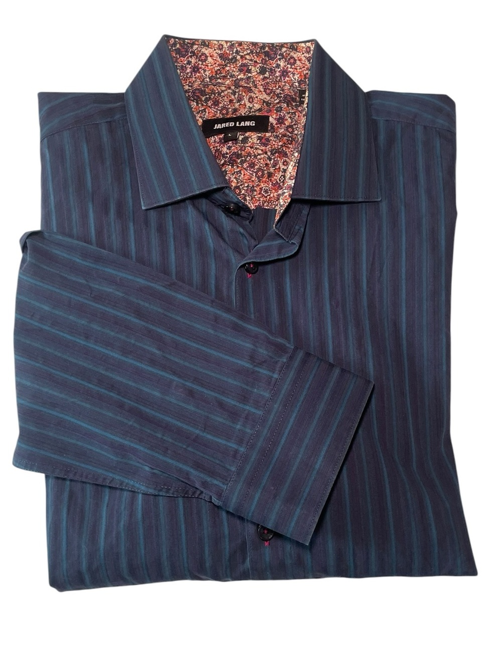 Jared Lang Men’s Long Sleeve Button-Down Shirt Size L | Luxury Designer